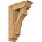 Ekena Millwork Westlake Traditional Rough Sawn Bracket w/ Offset Brace, Western Red Cedar, 6"W x 16"D x 24"H BKT0604X16X24WTL01RWR - alternate 1